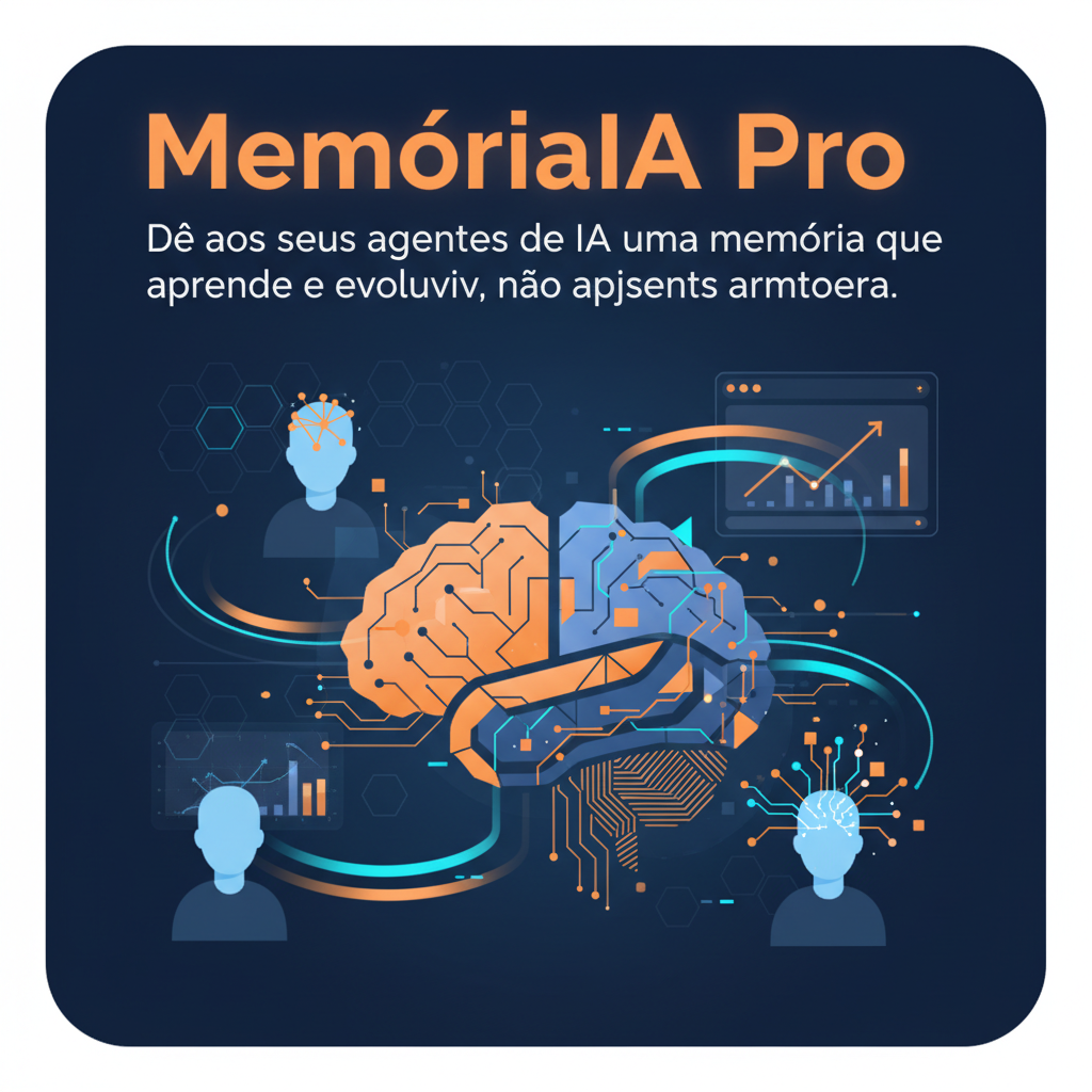 MemóriaIA Pro: O SaaS que Transforma Agentes de IA em Verdadeiros Aprendizes (e Lucros)
